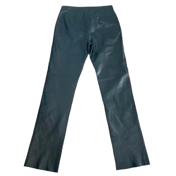 BCBGMaxAzria Lea 229 Black Leather Pants sz 4 - Picture 2 of 8